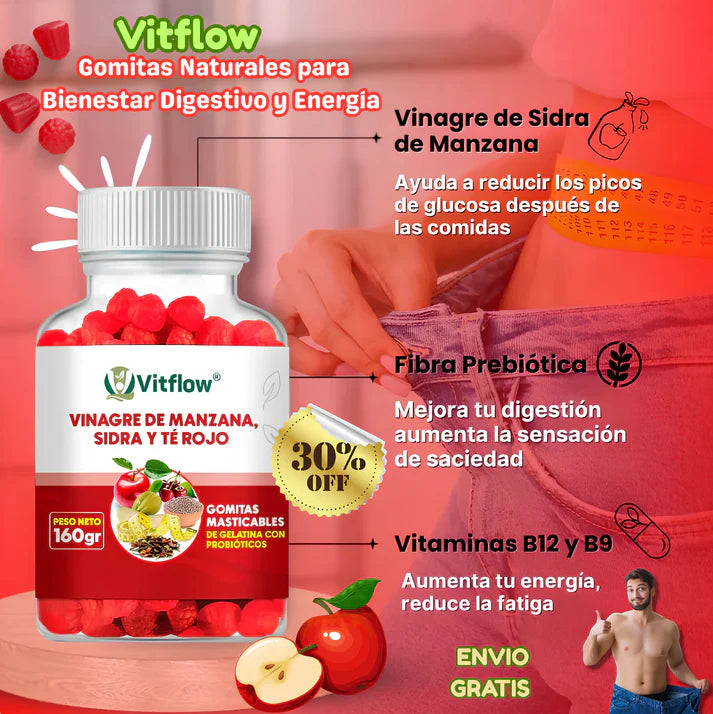 GOMITAS ADELGAZANTES-VINAGRE DE MANZANA