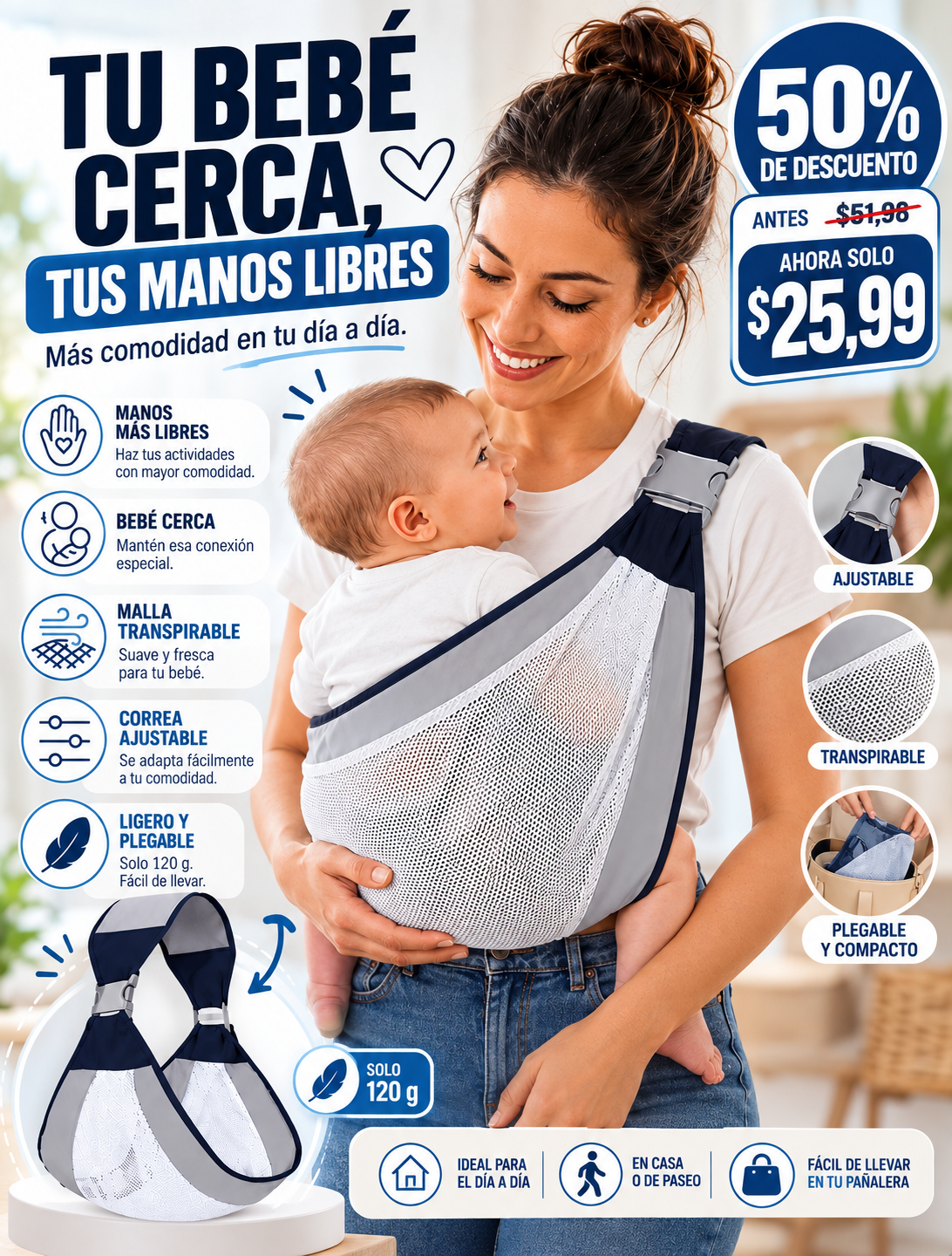 CercaMío™ – Fular Portabebé