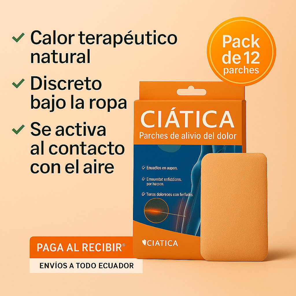 Pack Parches Ciática | Alivio al Dolor Desde la Primera Aplicación