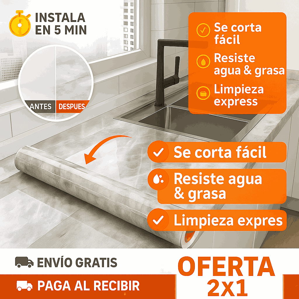 (2X1) PAPEL ADHESIVO DE MARMOL