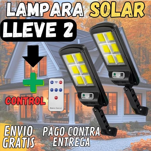 Lampara Solar 2x1
