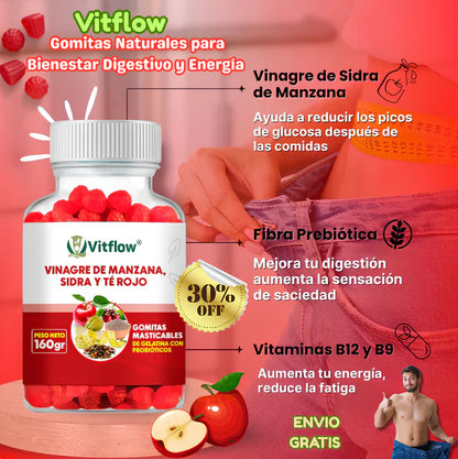 GOMITAS ADELGAZANTES-VINAGRE DE MANZANA