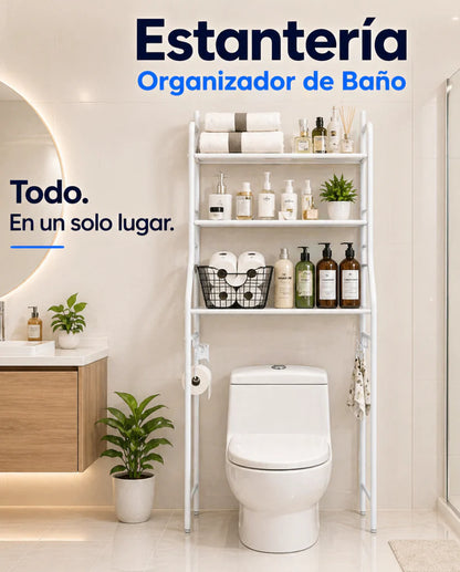 ORGANIZADOR ESTANTE PARA BAÑO 3 NIVELES