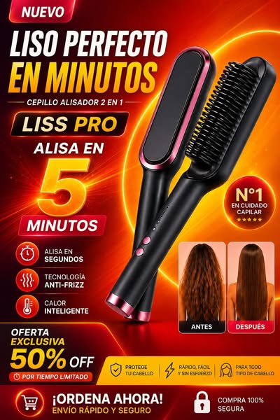 Cepillo Alisador Profesional Liss Pro
