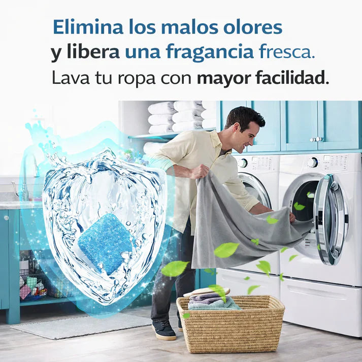 PASTILLAS LIMPIA LAVADORA (PACK x12)