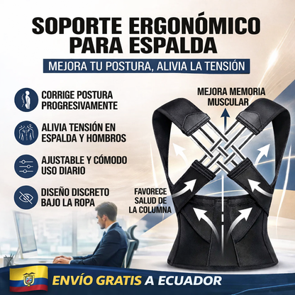 Corrector de postura ergonómico