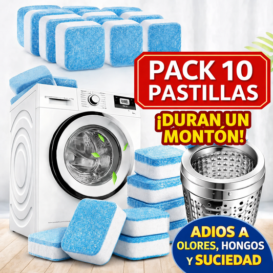 PASTILLAS LIMPIA LAVADORA (PACK x10)