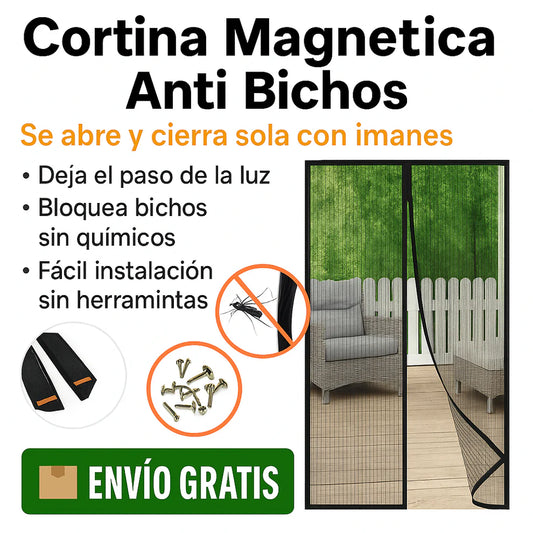 Cortina Magnética Anti-Bichos – Disfruta aire fresco sin moscas ni zancudos
