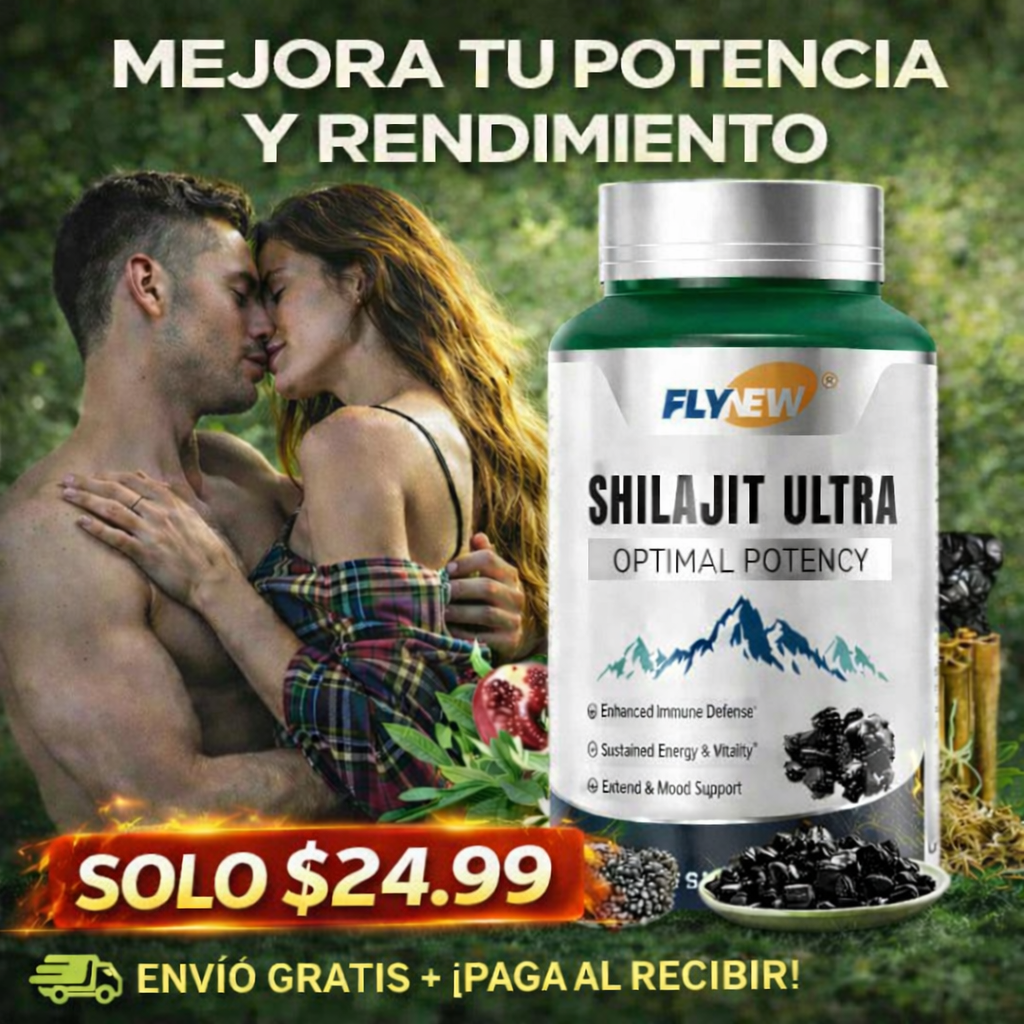 SHILAJIT ULTRA X 60 Cápsulas | Energía y bienestar masculino natural