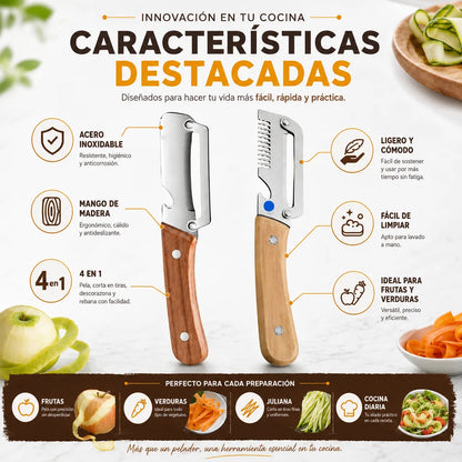 Dúo ChefCut™ – Pela, Corta y Rebana Fácil
