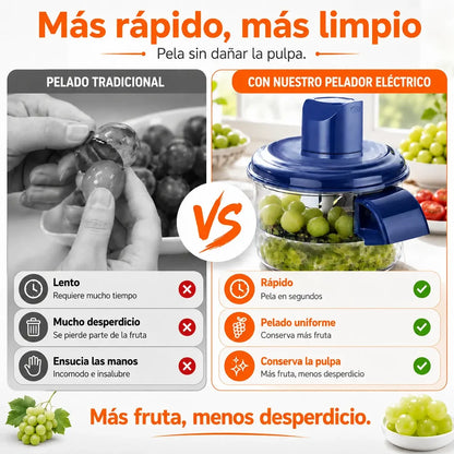 Pelador Eléctrico de Frutas y Verduras | Pela en Segundos Sin Esfuerzo